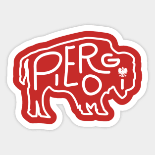 Pierogi Polish Pride Buffalo NY Dyngus Day Sticker